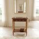 Table d'appoint ancienne console vintage antique marquetée