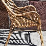 Rattan armchair (60s/70s)