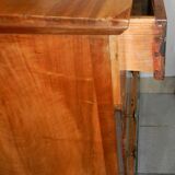 Empire style chest of drawers in blond walnut