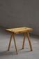 Wabi-Sabi stool in handmade birch, modern Scandinavian style, 1960s.
