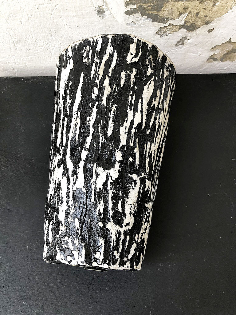 Vintage black vase