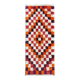 Vintage Handmade Turkish Tulu Rug with Checkered Design. Custom Options Available