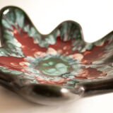 Flat ceramic Longwy Tourmalines, Made in France