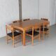 Dining set in natural oak by Meubelatelier Vanda, 1970s