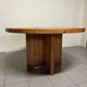 1970s round dining table in larch
