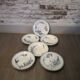 Series 6 hollow plates Sarreguemines model Carmen