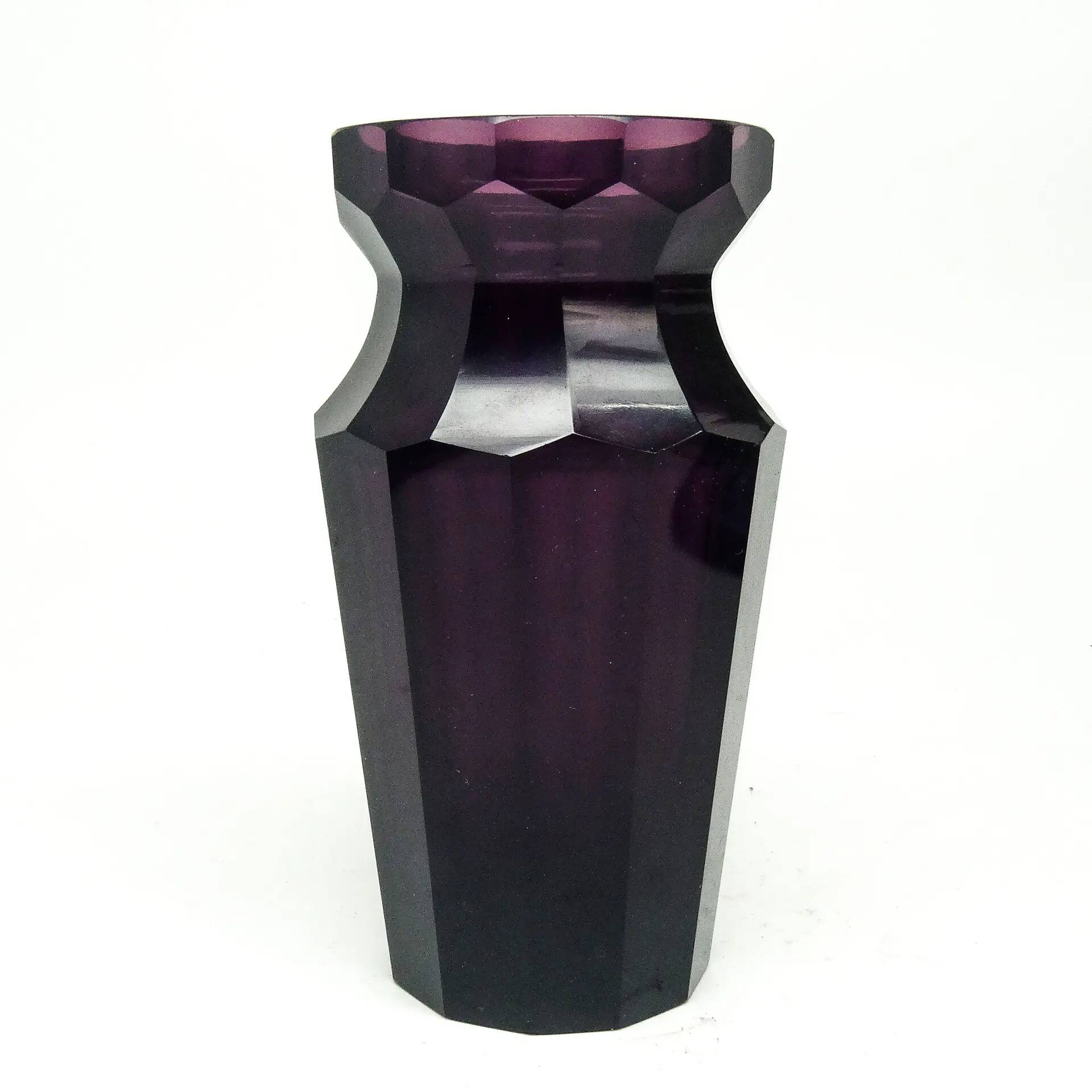 Vase, crystal, Moser, Bohemia, 19th century