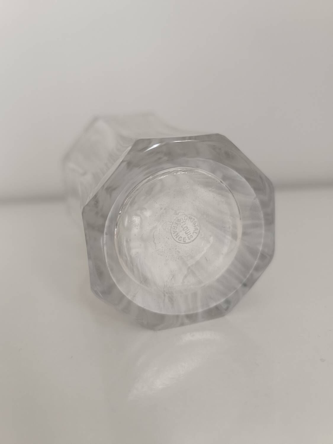 Crystal bottle / carafe signed Saint Louis vintage