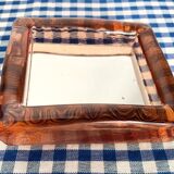 Miroir en verre rose d’Italie
