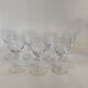Suite de 7 verres à vin en cristal