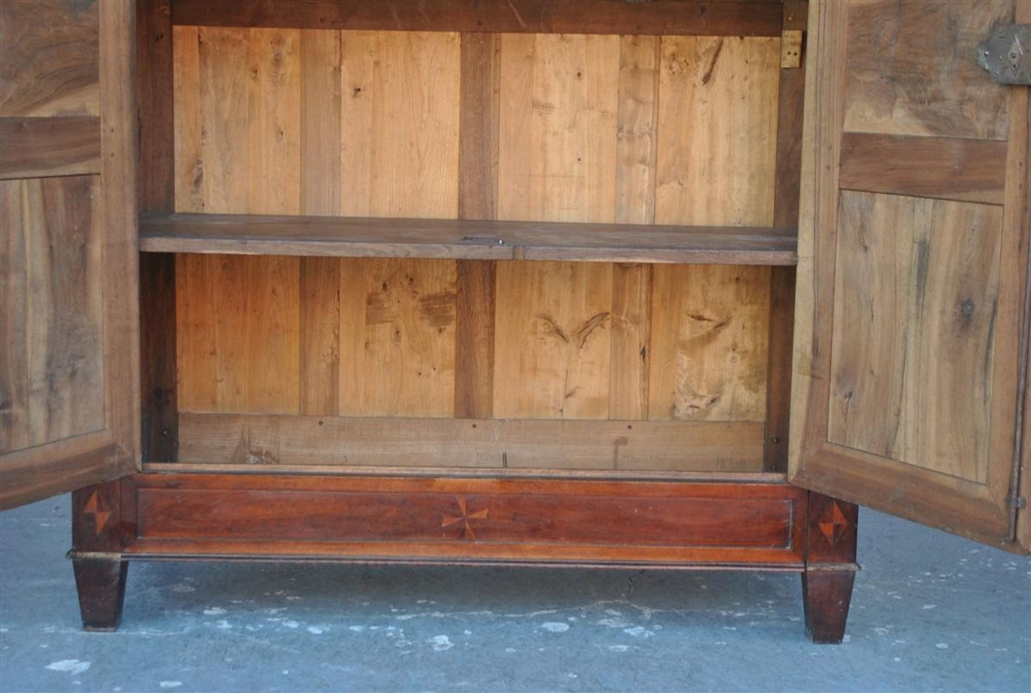Wardrobe Louis XVI period 18th century mahogany