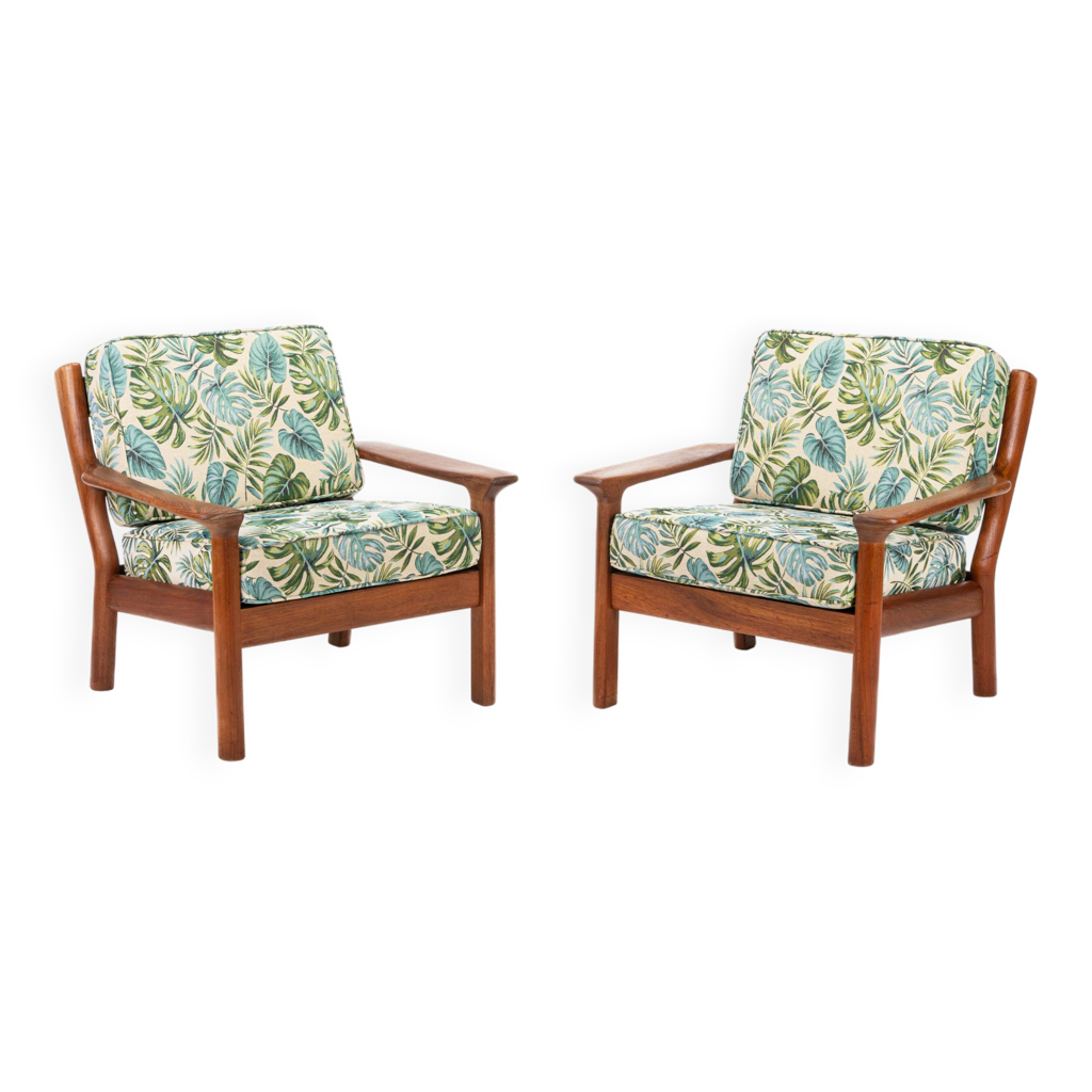 Pair of lounge chairs by Juul Kristensen for Glostrup Møbelfabrik