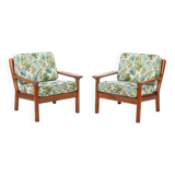 Pair of lounge chairs by Juul Kristensen for Glostrup Møbelfabrik, Denmark 1960s