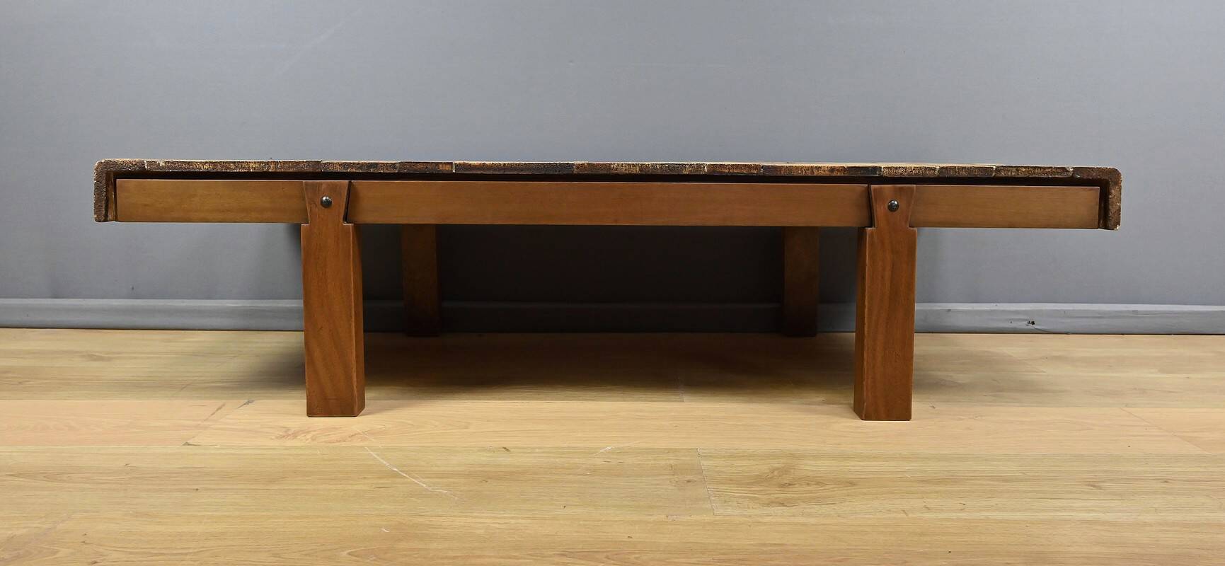 Coffee table signed R. Capron, Les Herbiers Collection, Vallauris – 1960