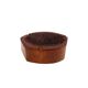 Organic modern set of 2 wood ashtrays, France 1970s