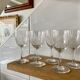 6 glasses of chiseled crystal liqueur