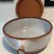 LARGE COVERED DISH SANDSTONE BY PUISAYE JEANNE AND NORBERT PIERLOT 1960