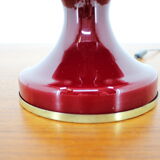 Red Allglass Table Lamp Designed by Stefan Tabery, 1960s.