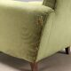 Pair of vintage velvet and wood armchairs, design, Italy, 1940s-1950s