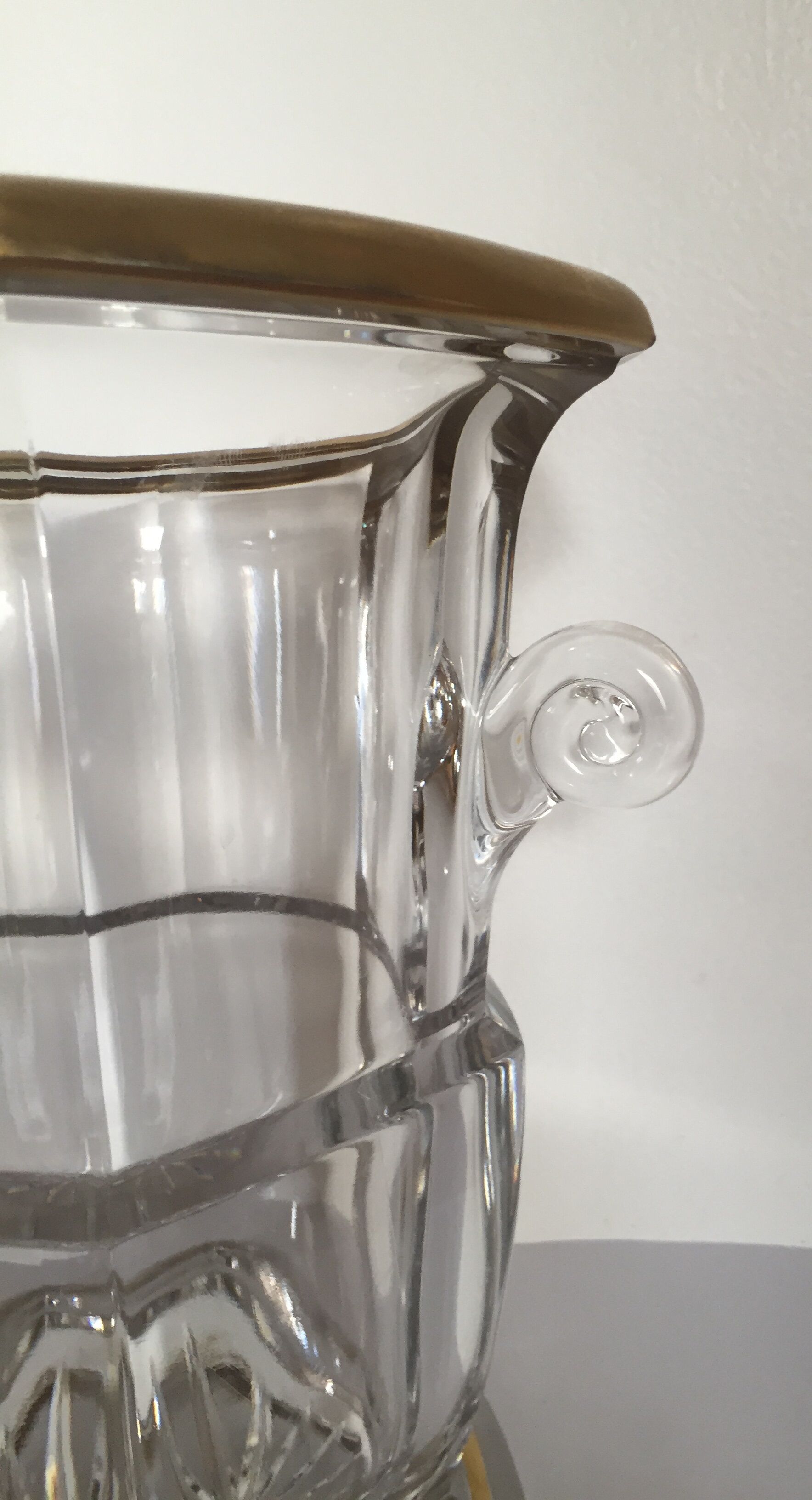 Seau à champagne en cristal