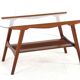 Coffee Table with Glass and Magazine Holder - mid century dutch design