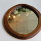 Danish oval teak mirror
