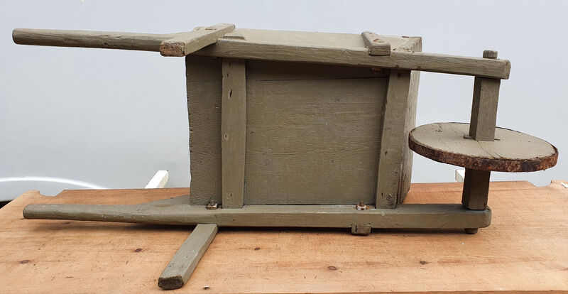 Vintage child wheelbarrow all wood