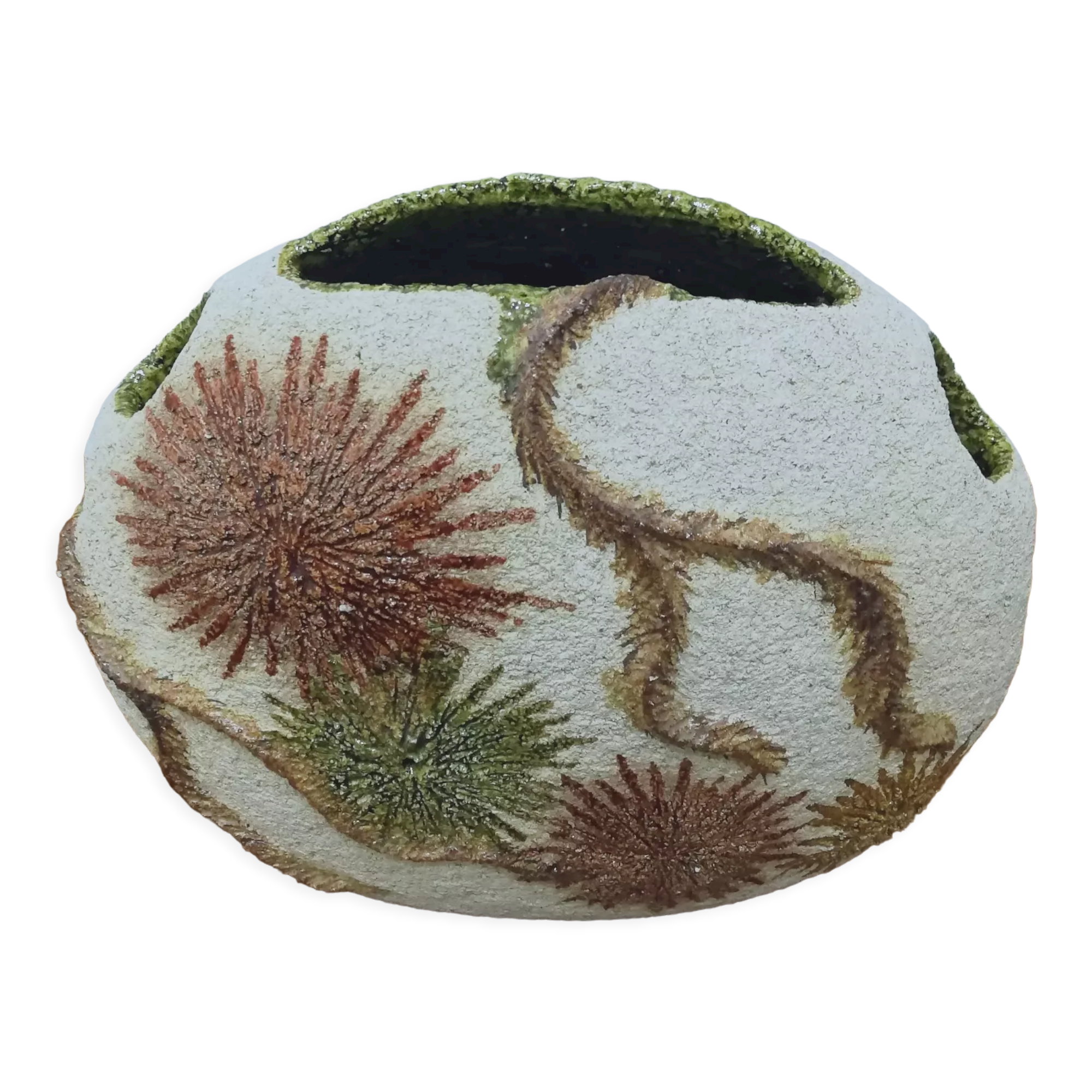 Vase or pique ceramic flowers height 20cm