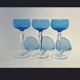 Six crystal wine glasses Val Saint Lambert model Saumur.
