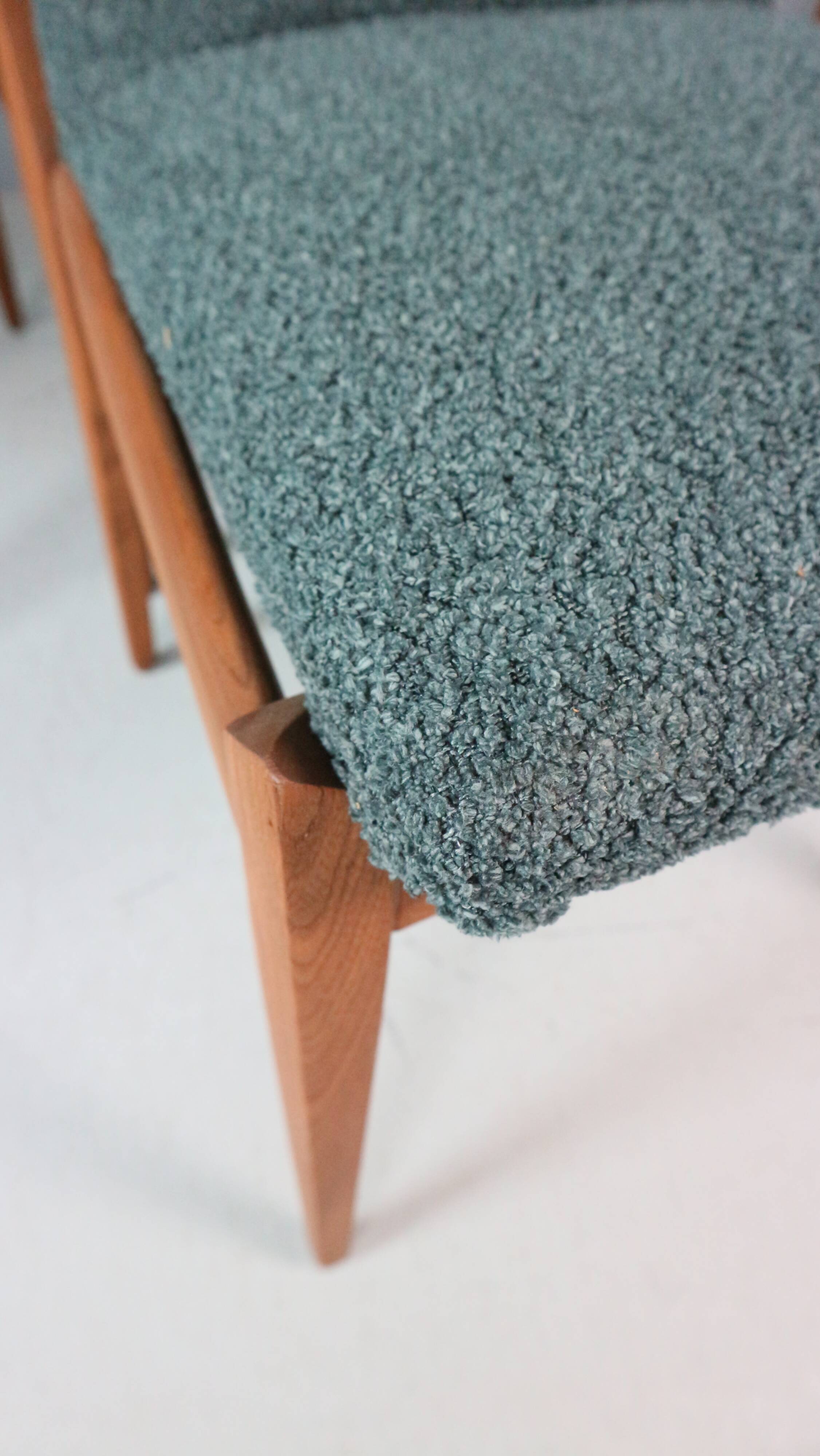 Set of four dining chairs by ISA Bergamo, 1960s.