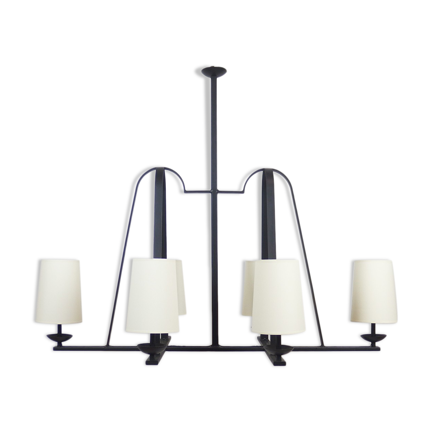 Wrought iron chandelier 1950-60