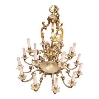 Late nineteenth bronze chandelier