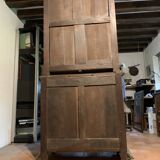Half buffet-silver cabinet with 2 sections in the neo-Renaissance style, Henri II