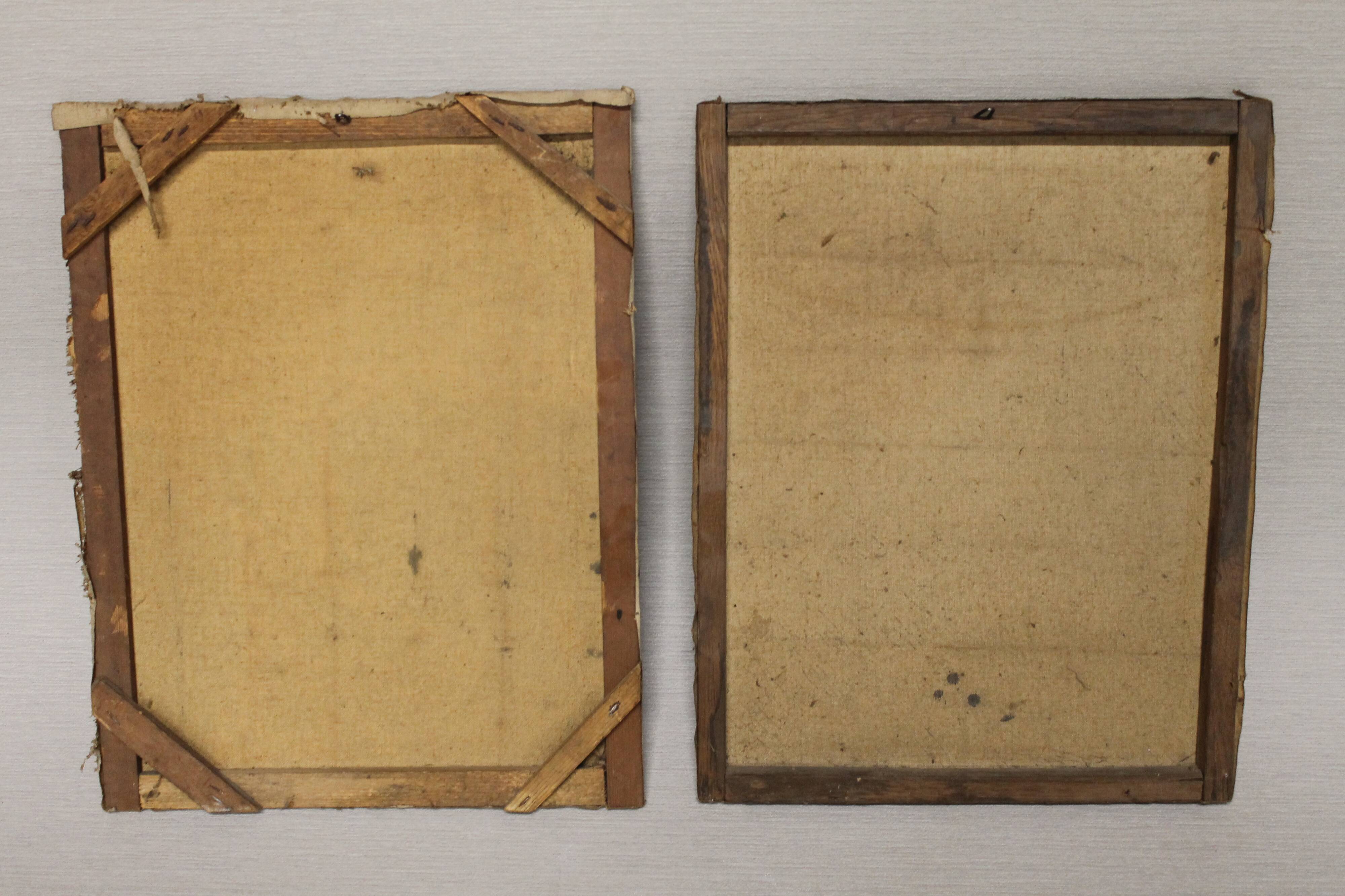 Pair of portraits of Belgian bourgeois by José Wolff (1885 - 1964)