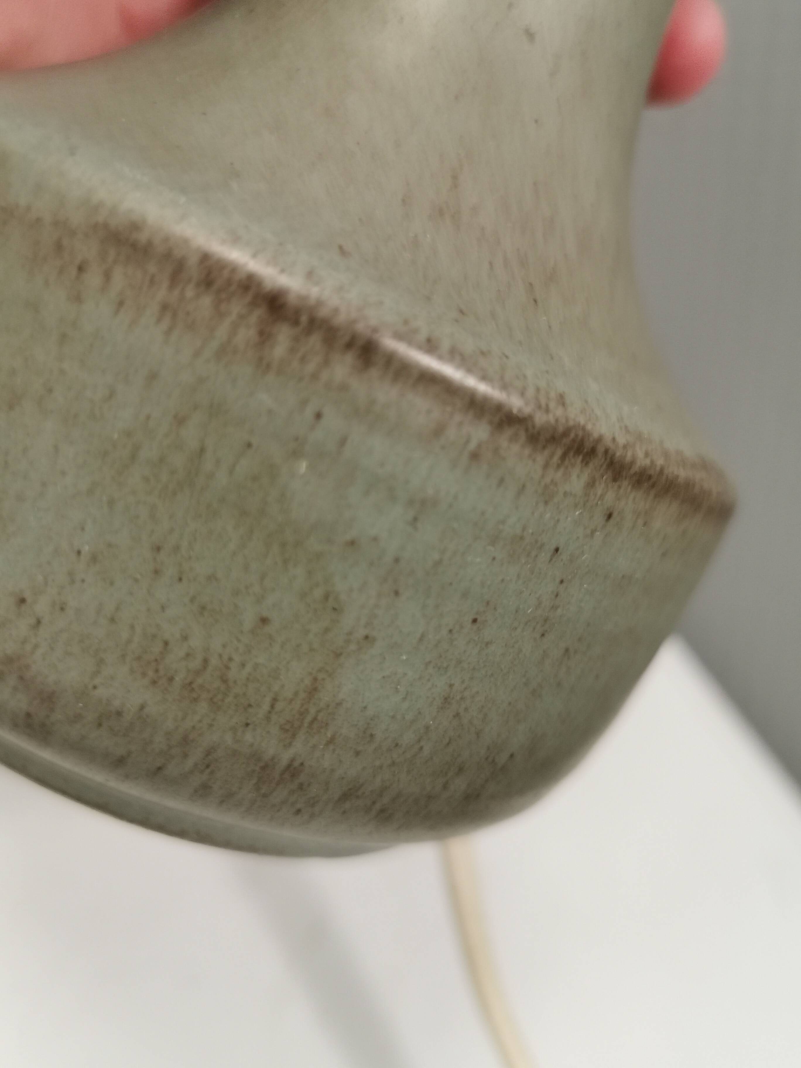 Small ceramic table lamp, Danish from the 1980s.