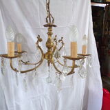 Chandelier has tassels