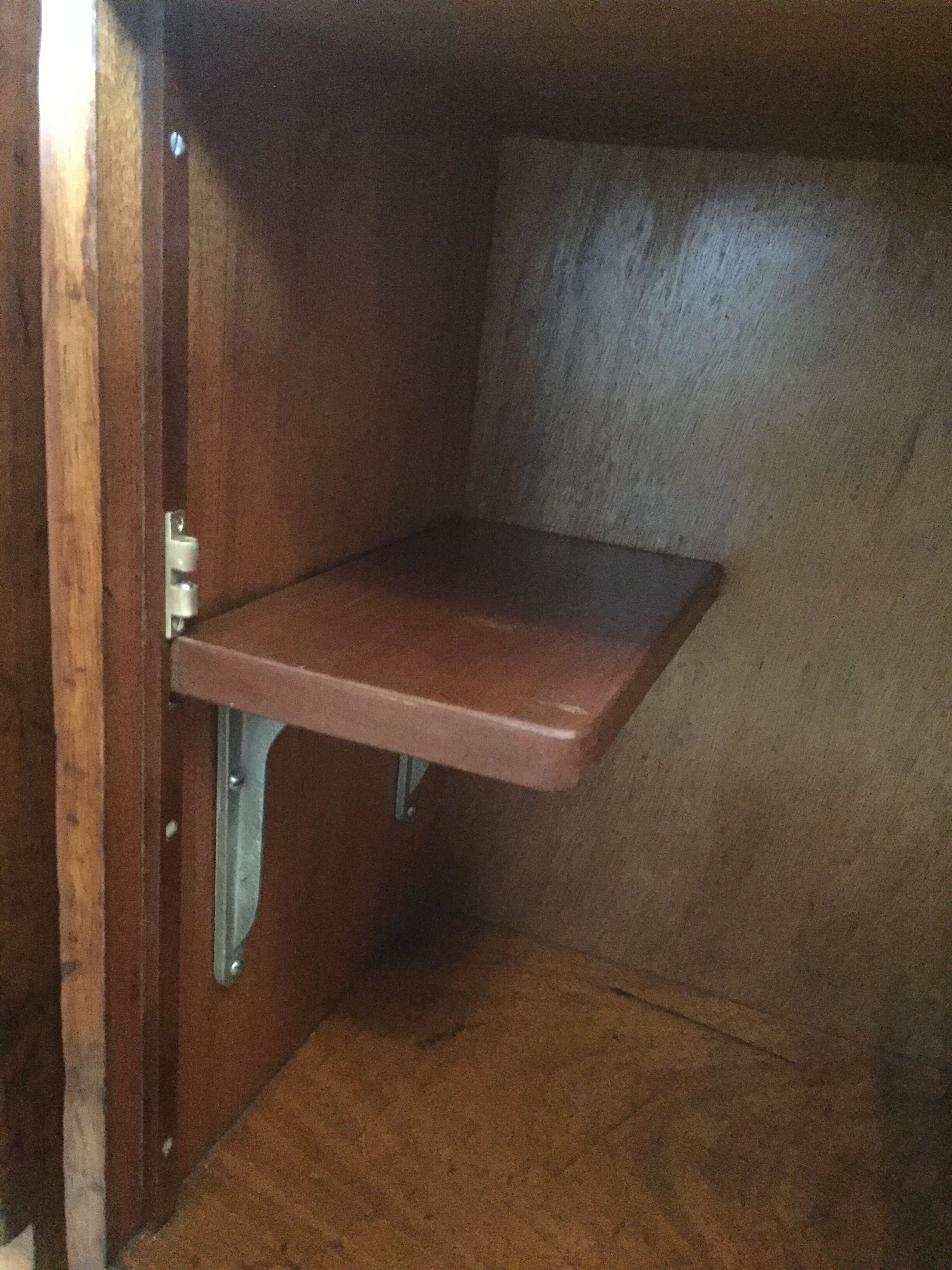 Pair of Iroko Science Lab Cupboards from 1950