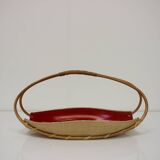 Vintage Decorative Basket, 1950's, Czechoslovakia