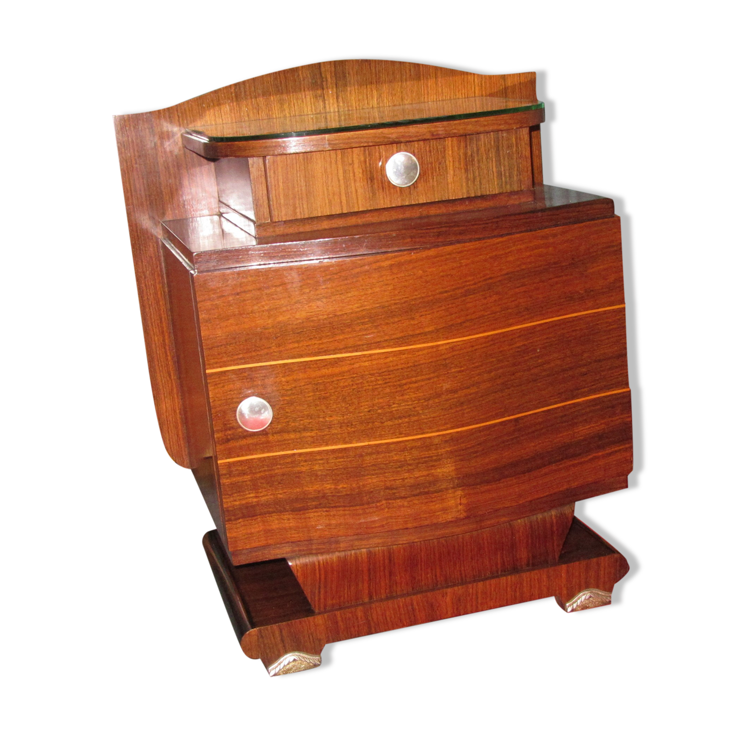 Bedside art deco rosewood