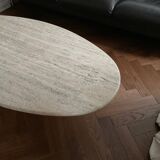 Ligne Roset vintage travertine coffee table from the 70s