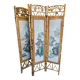 Vintage screen bamboo and rice straw