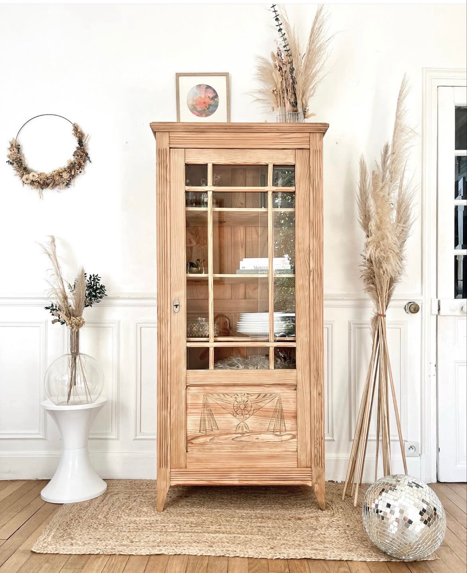 Parisian glass cabinet