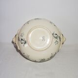 Earthenware tureen from Salins model Cyclamen