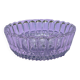 Crystal salad bowl with star carvings