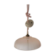 Suspension en verre rose