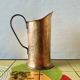 Old hammered copper water jug - artisanal work