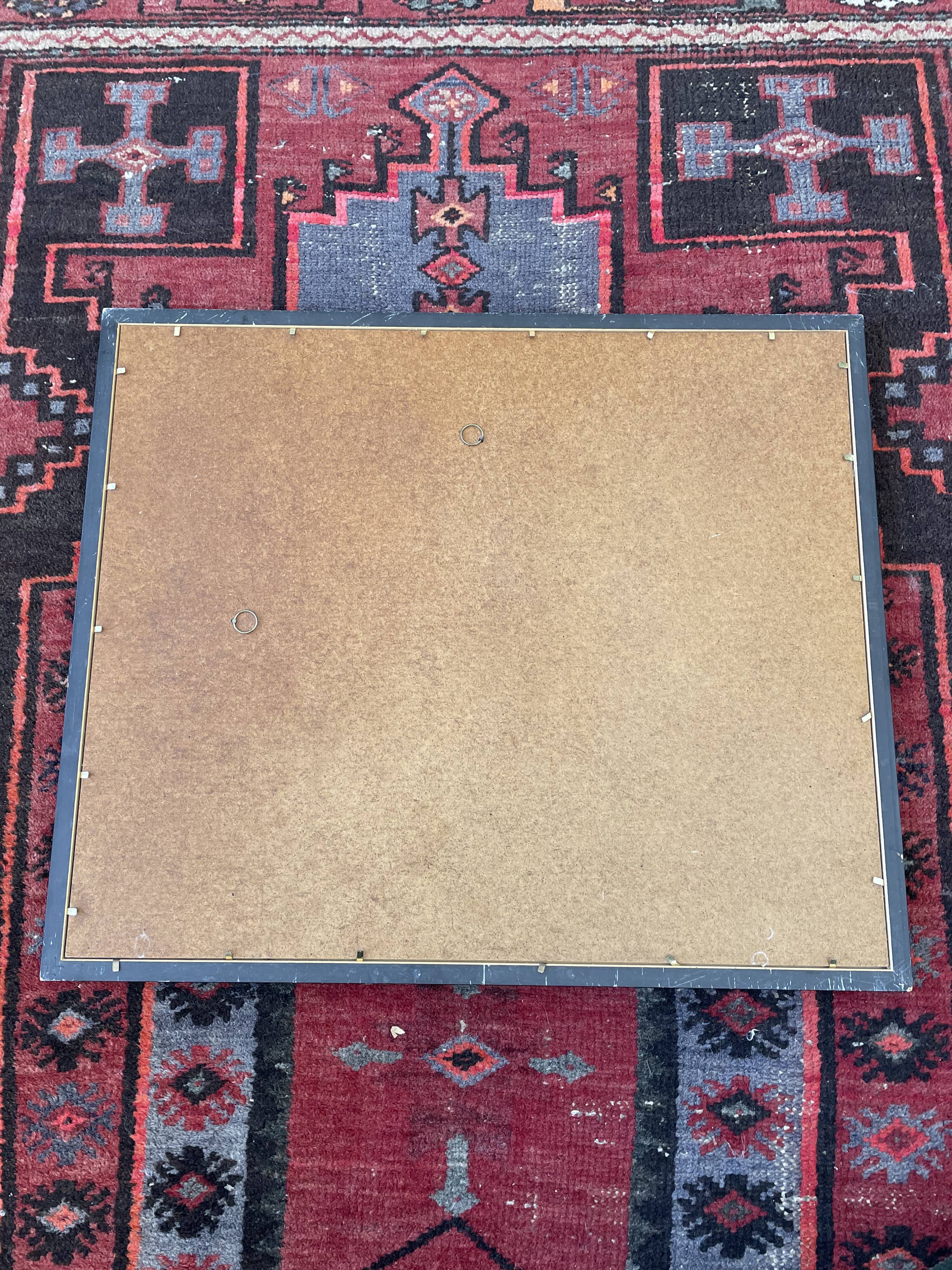 Vintage world map frame "World Map by Peter Schenk The Elder 1645-1715"