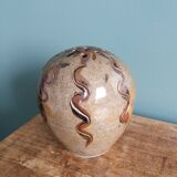 Signed flower spike vase