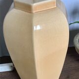 Pied de lampe en céramique craquelée vintage