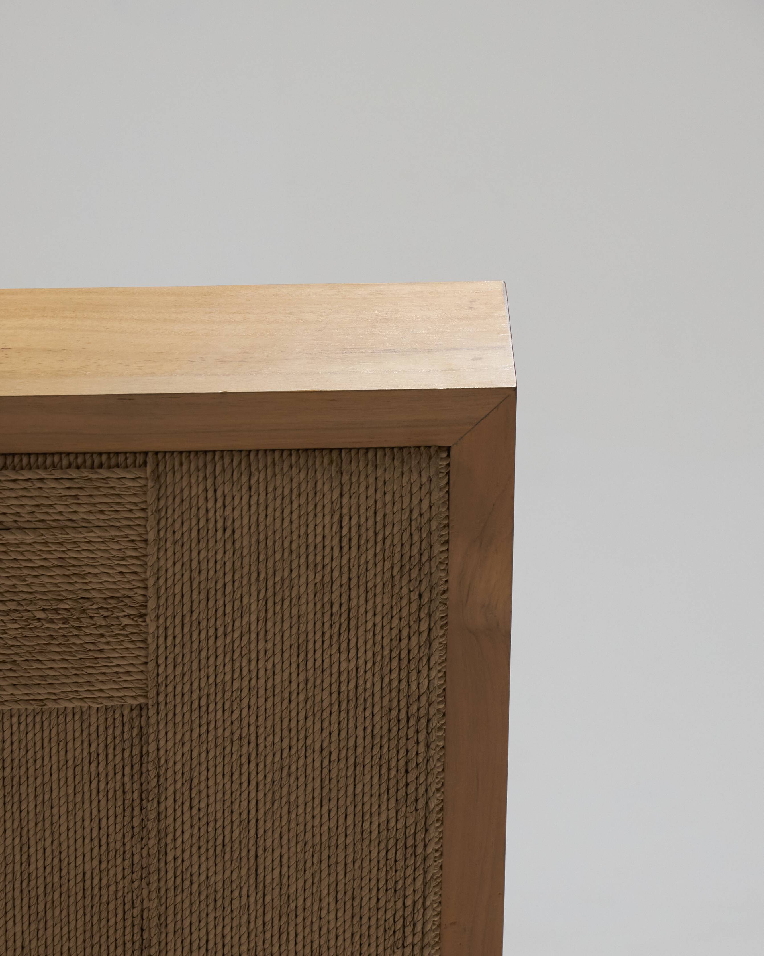 Natural rope block chair